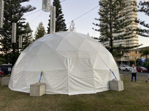 10m dome. Bleach Festival. Gold Coast.