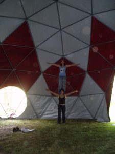 Inside 10m Dome. The "Bally"