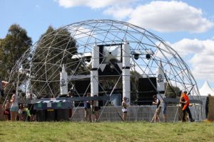 15m dome frame. Defqon1, Sydney