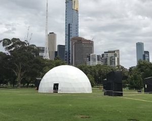 15m dome for Projection Mapping at White Nights festival. Melbourne