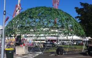 15m dome frame. Big Day Out. Melbourne