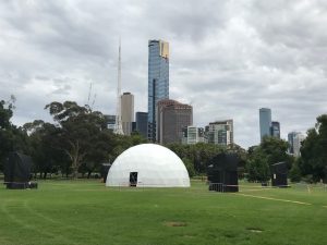 15m dome for White Nights. Exterior Projection mappin