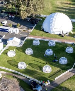 20m dome. Winter Warmer festival. Wollongong