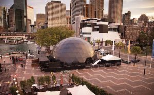 18m dome. Mercedes Benz. Circular Quay. Sydney