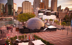 18m Mercedes Benz dome. Circular Quay, Sydney