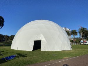 20m dome. Winter Warmer festival. Wollongong