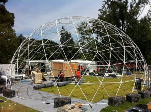 18m dome frame. Summadayze festival