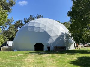 18m dome for pilates and aerial yoga. Victoria