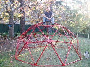 4m hemisphere dome frame powder coated