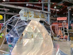 6.5m dome frame with aluminium panels