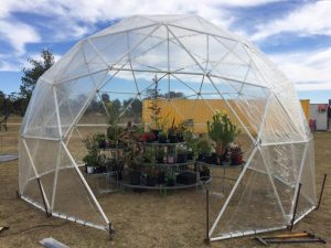 6.5m Dome. Clear vinyl cover.