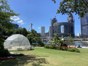 6.5m clear dome for Curiocity festival. Brisbane