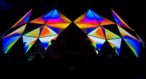 6.5m half frame. Projection mapping