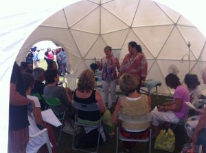 Inside 6.5m Dome. Uplift Festival. Byron Bay