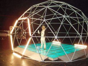 6.5m dome frame. Fox Studios video shoot. Empire of the Sun