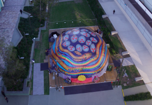 15m Dome. Custom digital print. Brisbanes Writers Festival
