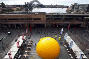 15m Optus Dome. Customs House Square, Sydney