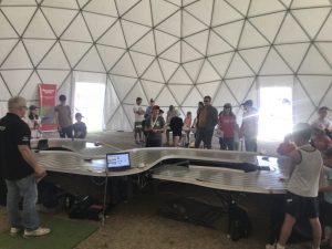 Inside 15m dome