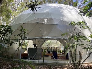 15m dome. Crystal Castle. Byron Bay