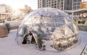10m clear dome. Cali Beach. Gold Coast