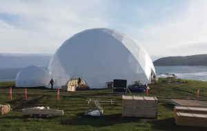 20m custom dome for Nike. Melbourne.2023 6.5m dome attached