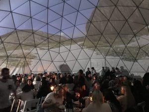 Inside 15m Dome. Bastille Festival. Circular Quay. Sydney