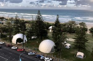 3 x 15m domes. Commonwealth Games. Gold Coast