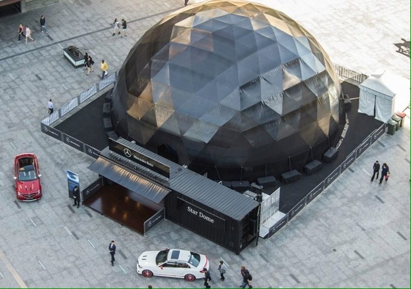 18m dome. Mercedes Benz. King Georges Square, Brisbane