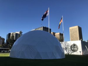 15m dome. Open State Festival. Adelaide