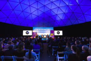 Inside 15m dome. Open State Festival. Adelaide