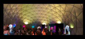 Inside 18m dome. A Sound Life. Moore Park, Sydney