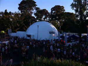 18m dome. Summadayze Festival. Melbourne