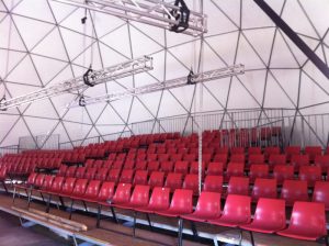 20m dome. Tiered seating and rigging. Fringe Festival. Melbourne
