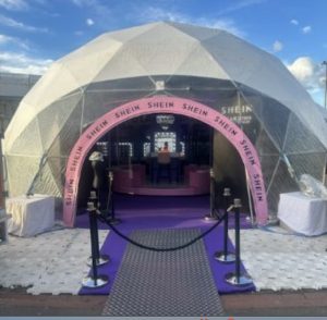 10m dome for Shein at Ultra Music festival.