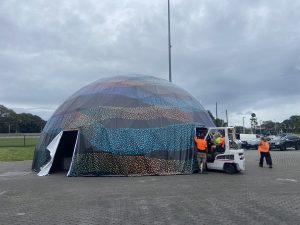 12m custom printed dome. Destination NSW. Sydney