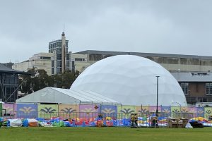 21.5m projection dome. Moore Park. Sydney