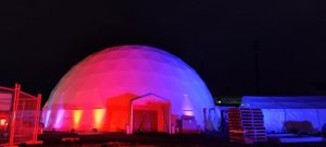 21.5m projection dome. Moore Park. Sydney