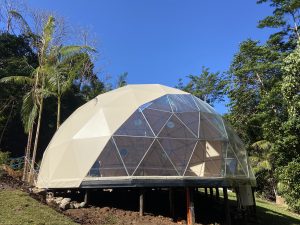 10m yoga dome on platform