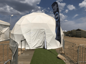 8m Projection Dome. Avalon Air Show. Geelong