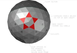 10m Yoga dome design