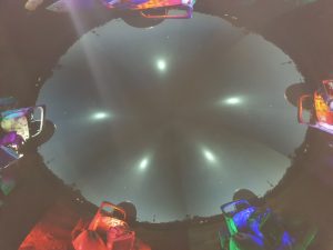 Inside 15m Planetarium. Cosmos Centre. Charleville