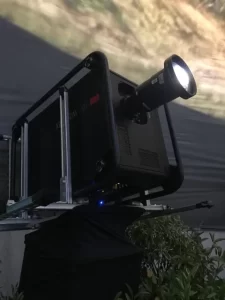 15 metre diameter projection dome. Avalon Air Show. Projector