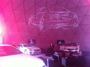 Inside 18m Benz "Star Dome" Sydney
