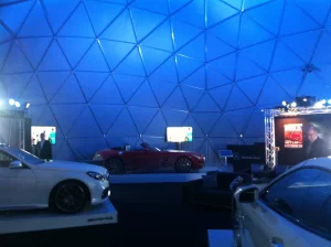 Inside 18m Benz "Star Dome" Sydney