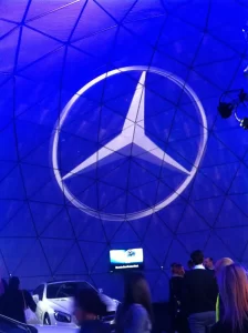 Projection mapping. 18m Benz "Star Dome"