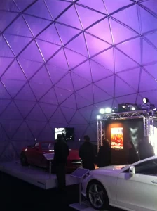Inside 18m Benz "Star Dome" Brisbane