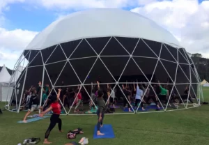 18m dome at Wanderlust Festival. Sunshine Coast