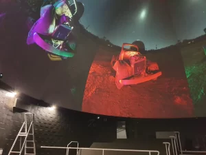 Inside Charleville Cosmos Centre. 15m Planetarium