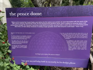 Crystal Castle dome plaque