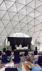 Crystal Castle 15m Peace Dome inside